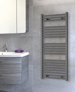 Luca Anthracite Heated Towel Rail