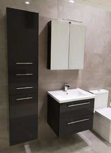 Seville Anthracite Wall Hung Vanity Unity 60cm
